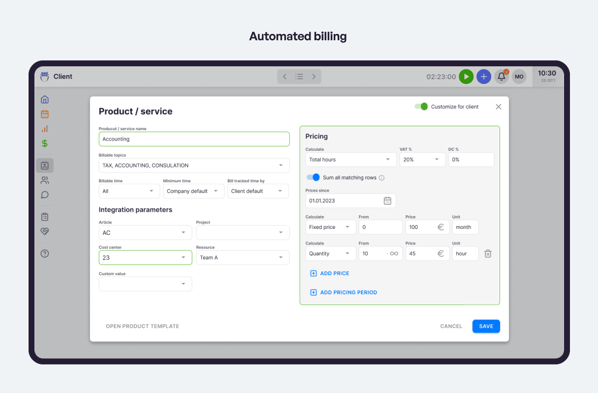 Uku automated billing